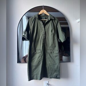 LRL | green shift dress | size medium